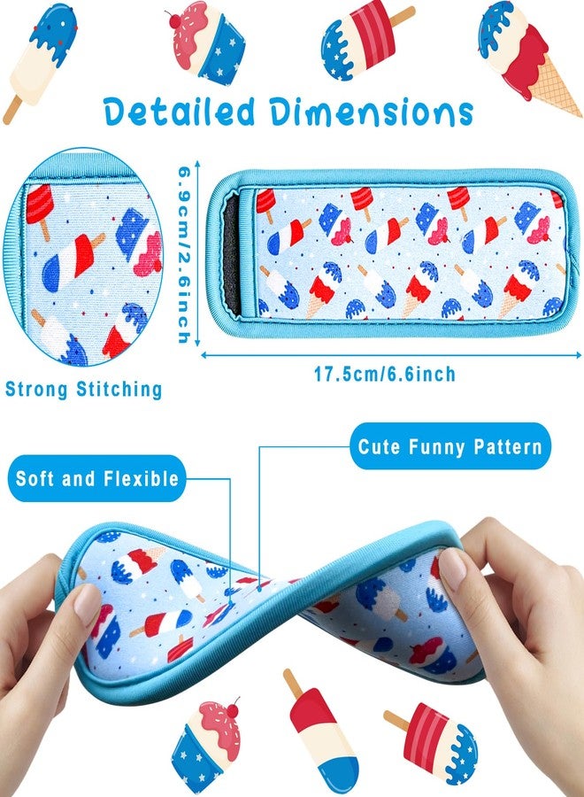 Amintiri Popsicle Holder for Kids, 6 Pieces Anti-Freezing Neoprene Sleeves, Cute Ice Pop Holder, Reusable Washable for Boys Girls - Image 2